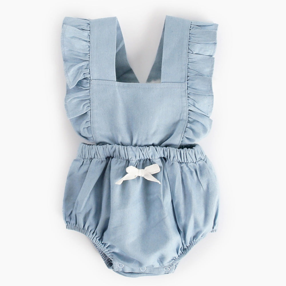 Ins Denim Baby One-Piece Romper