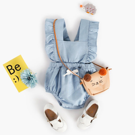 Ins Denim Baby One-Piece Romper