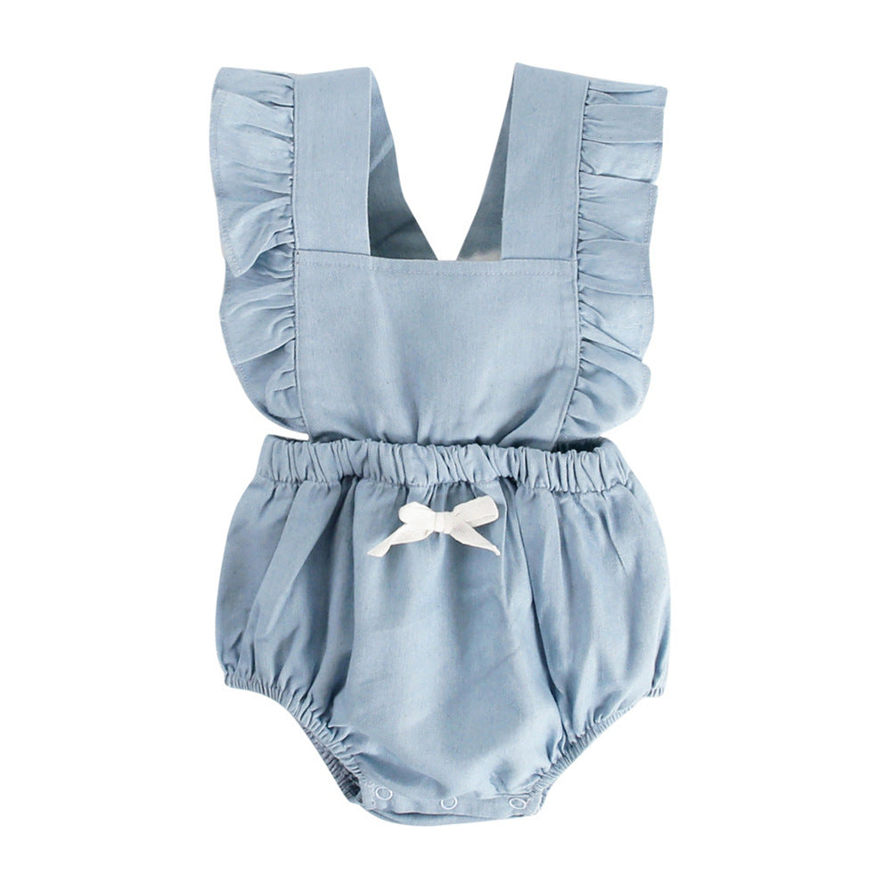 Ins Denim Baby One-Piece Romper
