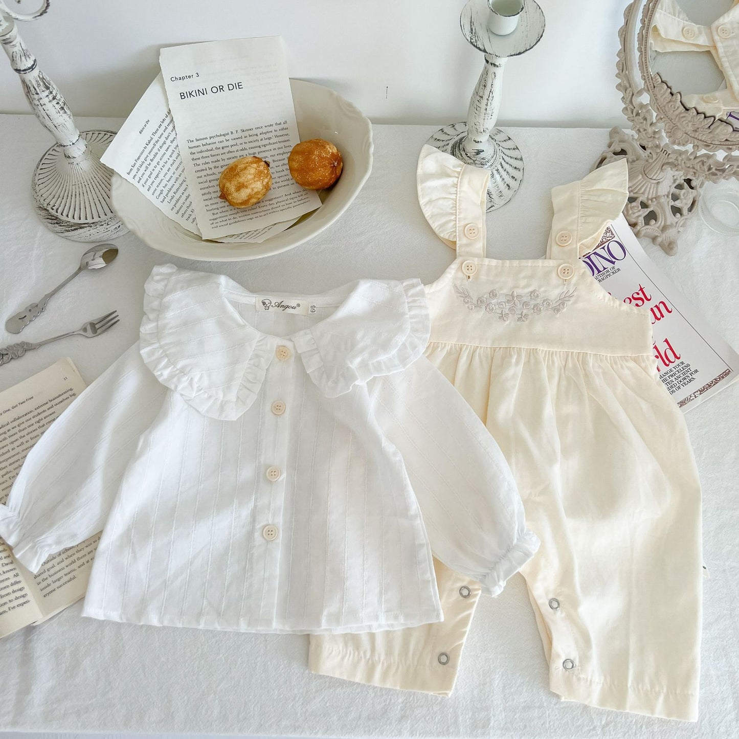 SunnySprout Adjustable Suspender Romper