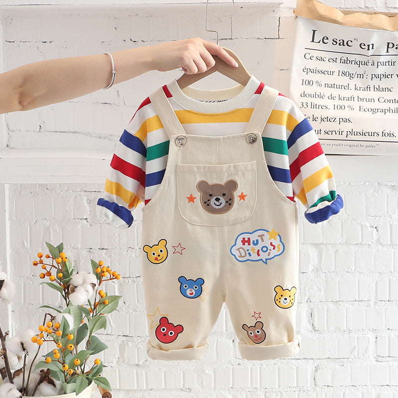 Little Explorer Linen Overall Set