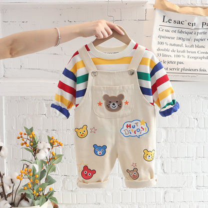 Little Explorer Linen Overall Set