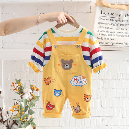 Little Explorer Linen Overall Set
